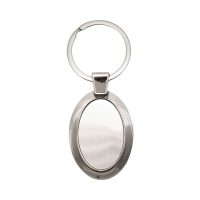 Owalny, brelok metalowy