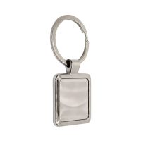 Kwadratowy, metalowy brelok