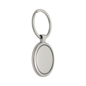 Okrągły, metalowy brelok