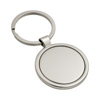 Okrągły, metalowy brelok