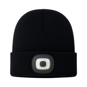 Czapka beanie z latarką LED