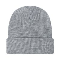 Czapka zimowa wywijana beanie jasny melanż