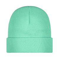 Czapka zimowa wywijana beanie miętowa