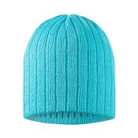 Zimowa czapka typu prążek błękitna