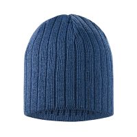 Zimowa czapka typu prążek w kolorze jeans