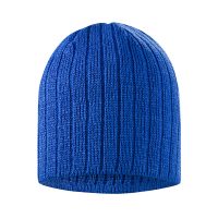 Zimowa czapka typu prążek niebieska