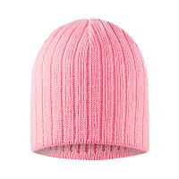 Zimowa czapka typu prążek różowa