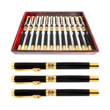 Długopisy DRAGON - zestaw biurowy długopisów Premium