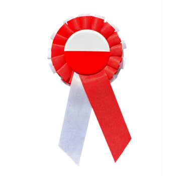 Kotylion narodowy z motywem flagi Polski